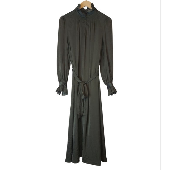 BANANA REPUBLIC FIT-AND-FLARE MIDI DRESS, size M - Picture 2 of 13